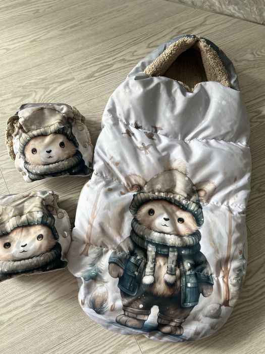 Зимний конверт в коляску