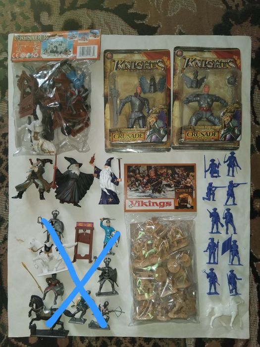 Солдатики рыцари крестоносцы викинги conte