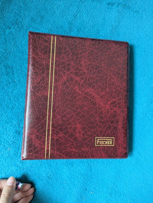 Klaser na monety Fischer stare wydanie bordowy