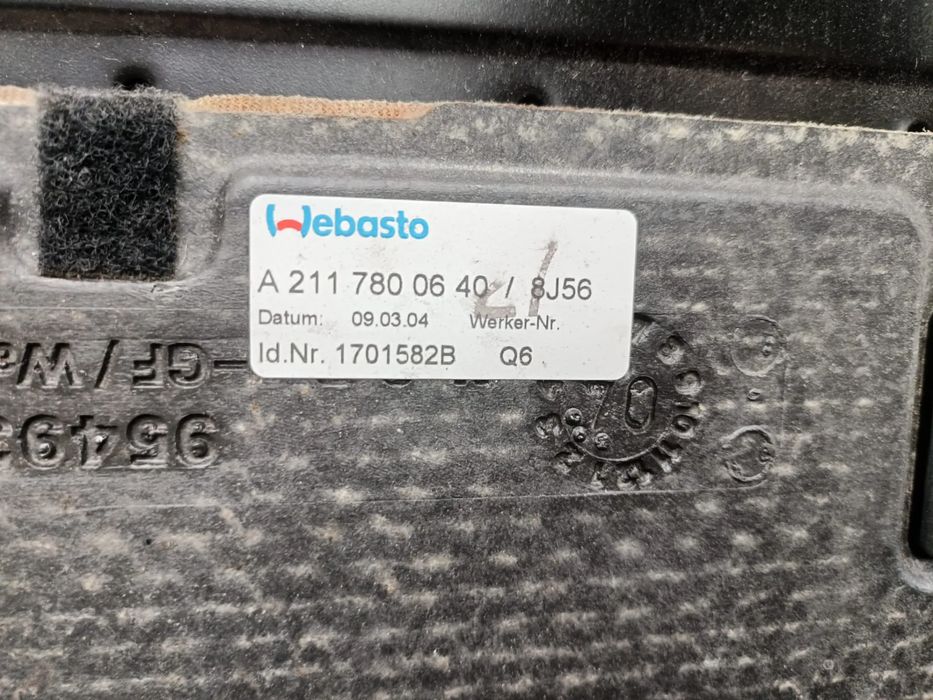 Teto de abrir MERCEDES-BENZ Classe E (W211)
