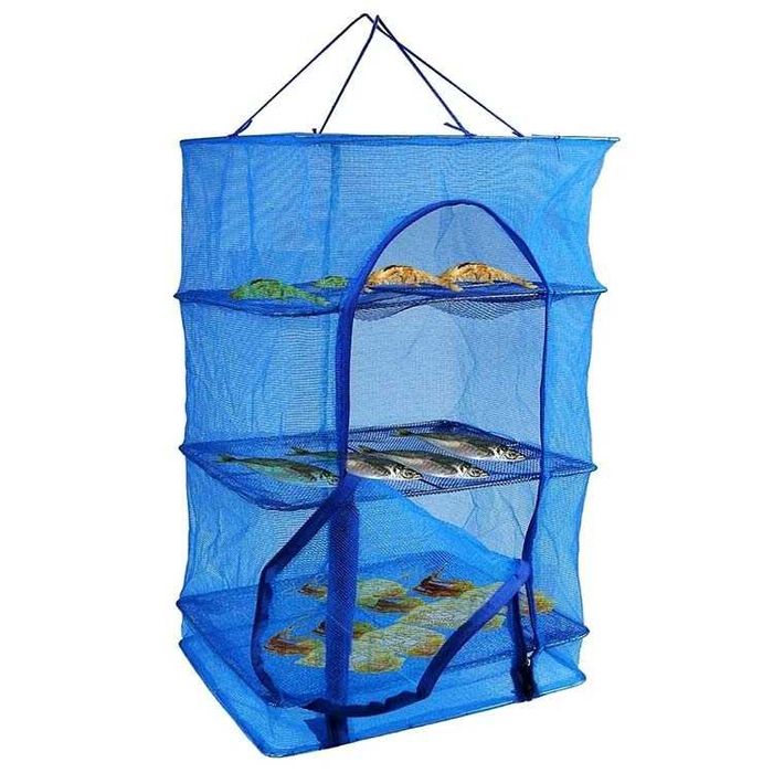 ОПТ Подвесная сетка сушилка для рыбы фруктов 3 яруса 34×34×64см \ ОПТ
