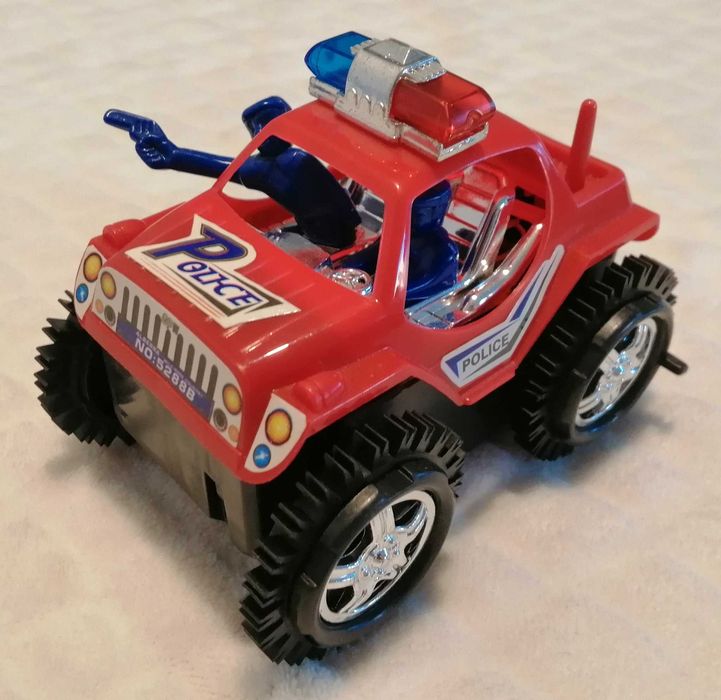 Policja, radiowóz, dżip, 11,5cm, napęd (Zabawka, Autko)