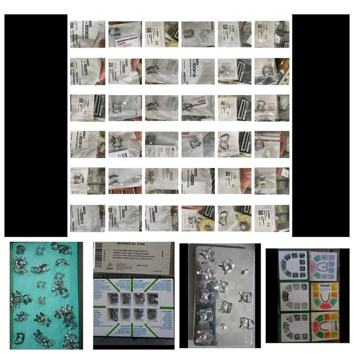 Клампи  бу та нові (Hygenic, Ivory,KSK Stainless,Hu Friedy)