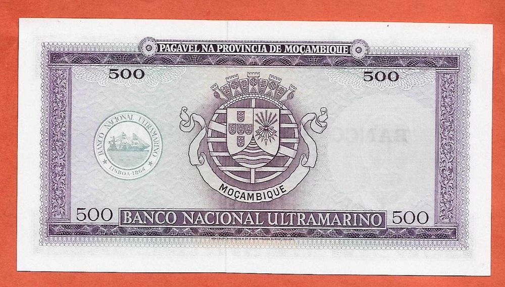 Moçambique Nota 500$00 1967