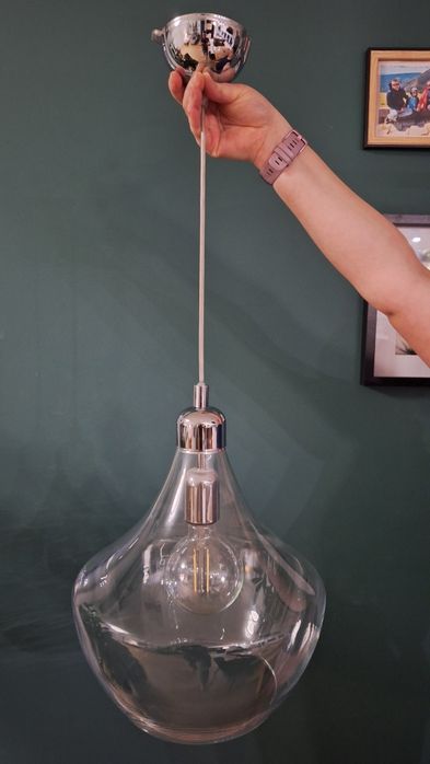 Lampa wisząca, okrągła, kinkiet, szklana. Zobacz