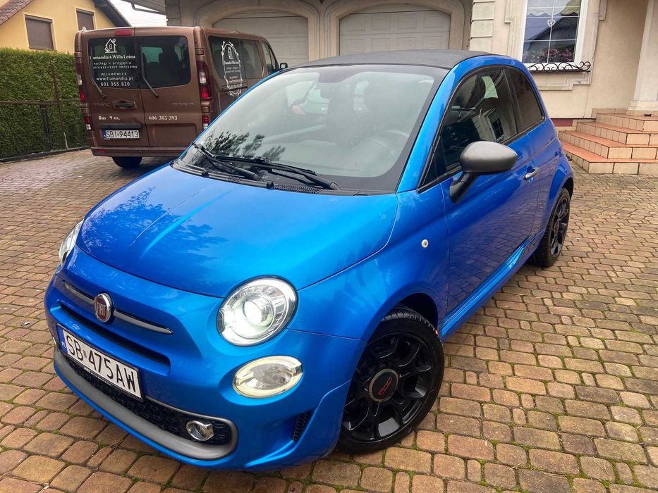 Abarth-Fiat 500 S-1.3JTD-120KM-2018rSportCabr16FelAlu-KlimNaviSkóXeon IwłZAMIA