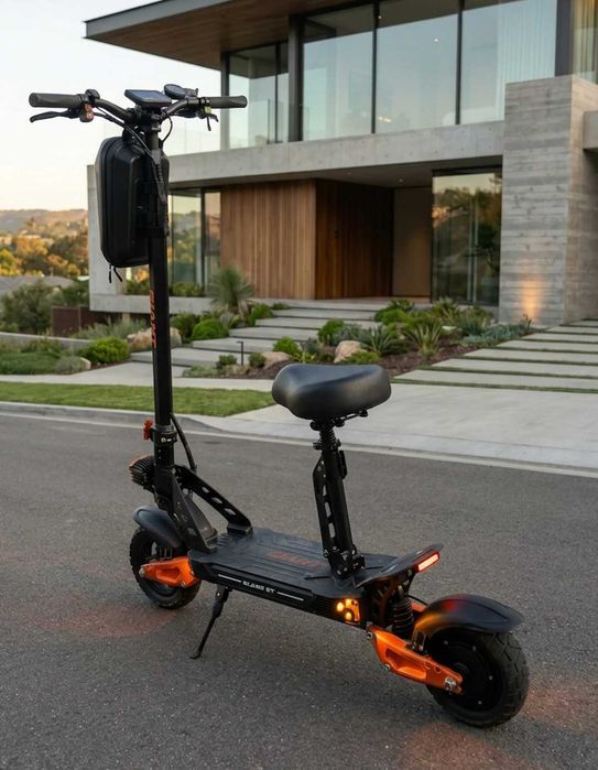 ТОП! ECOBIKE Zen U12 GIANT Blade GT Pro Sport — швидкий та потужний електросамокат 1600 Вт 18/26 Ah Червоний