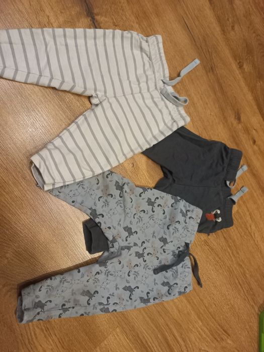 3 pary spodenek spodni dresowych luoilu r.86