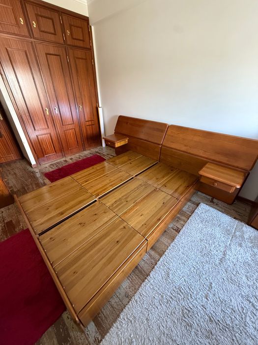 Cama madeira maciça
