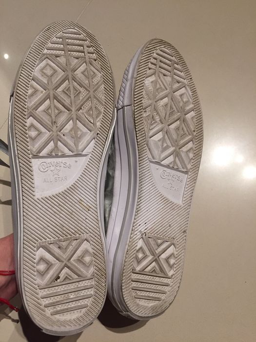 Converse 40 trampki, srebrne, szare zadbanr oryginale