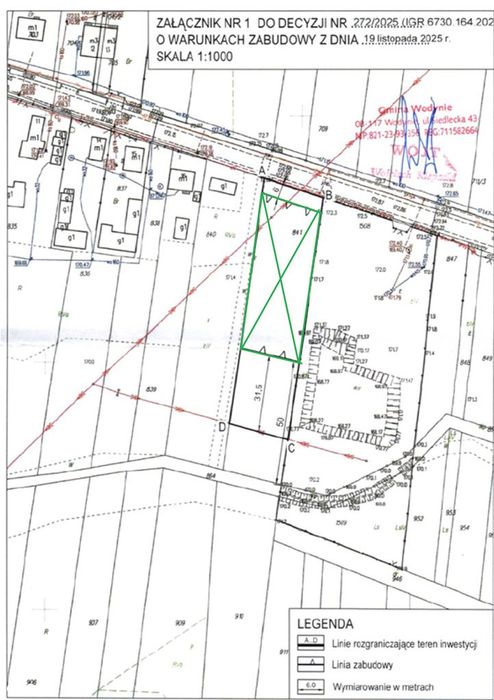 Działki z WZ pod dom | 1,1-2,25 ha | las | Wodynie - Widok 3