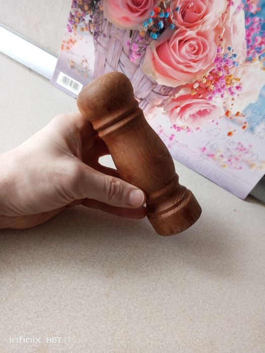 Solniczka PRL drewniana