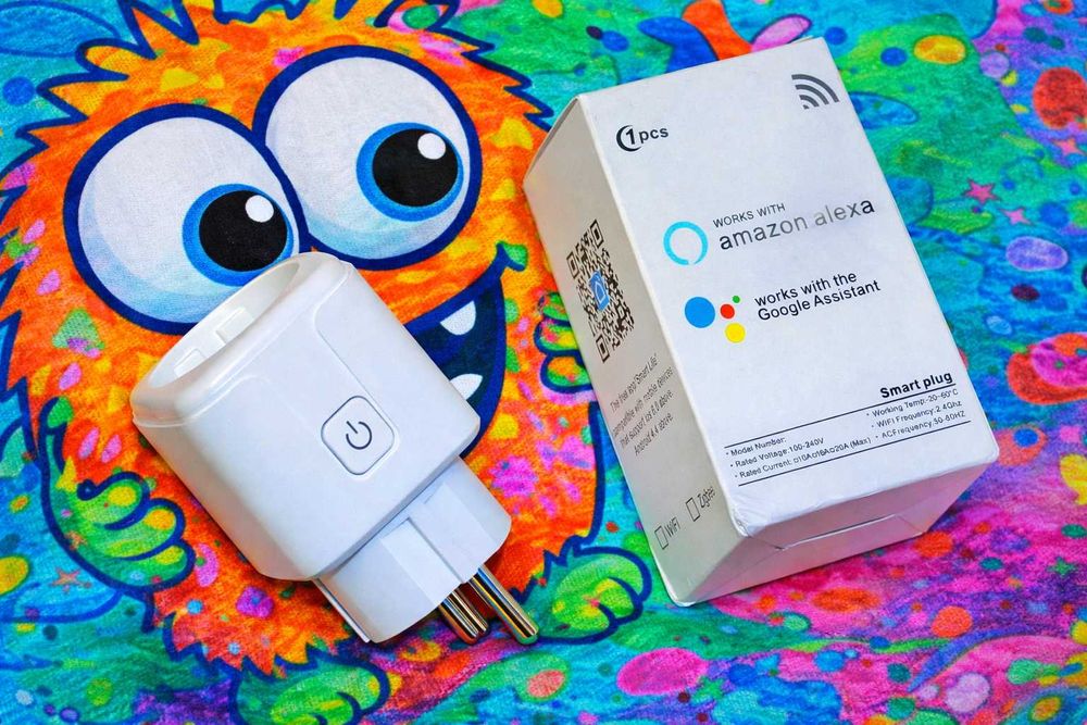 Розумний дім/умный дом— вайфай Wi-Fi розетка 20А з ватметром, таймером