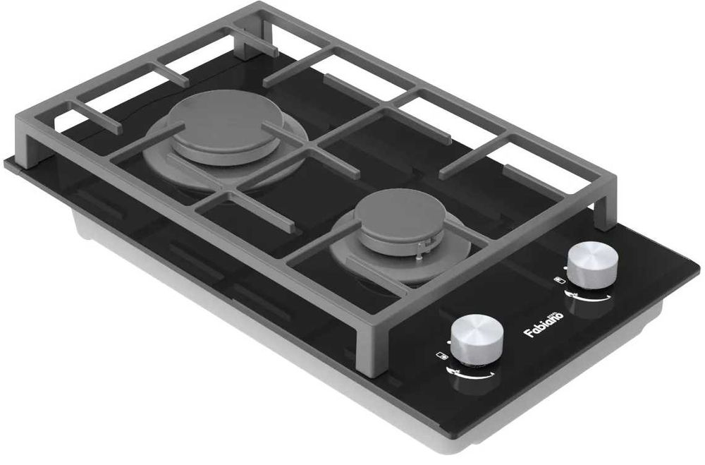 Варочная поверхность  Fabiano газовая  FHG 862  Black Glass