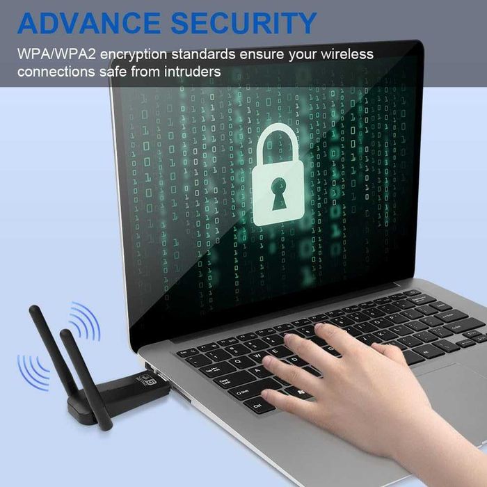 Zewnętrzna karta sieciowa adapter 1300 Mbps USB 3.0 5GHz WLAN 569