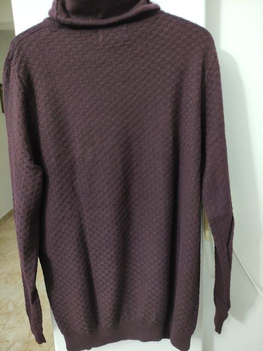 Camisola em malha, bordeaux escuro