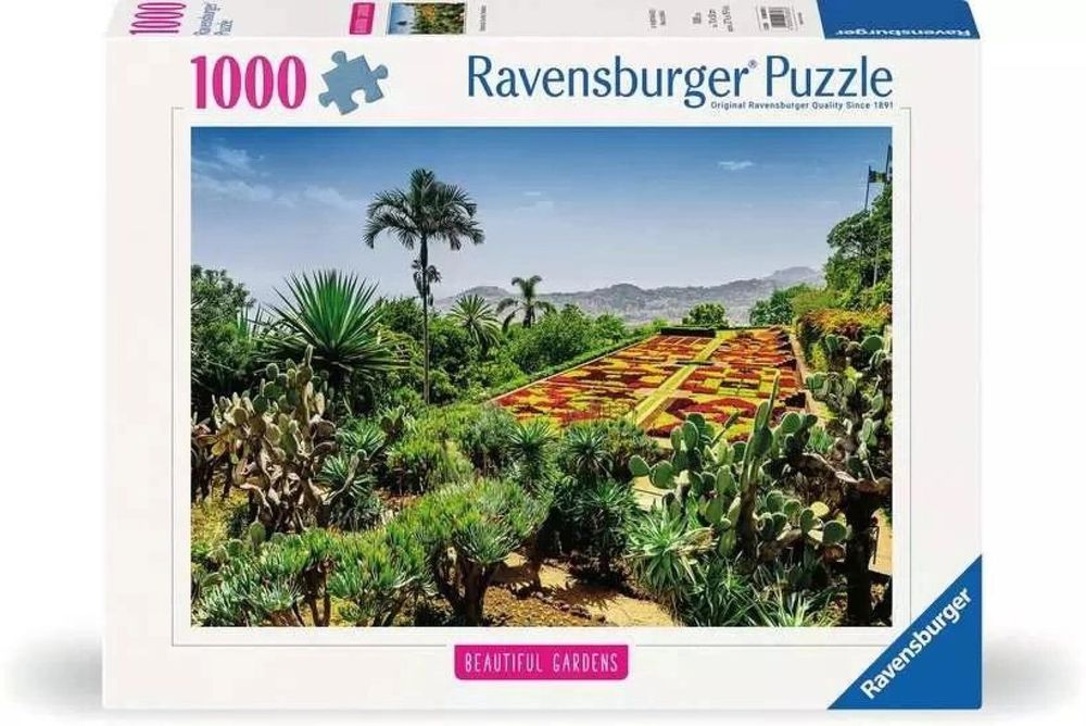 Puzzle 1000 Ogród Botaniczny Madera pudełko,335x255 mm