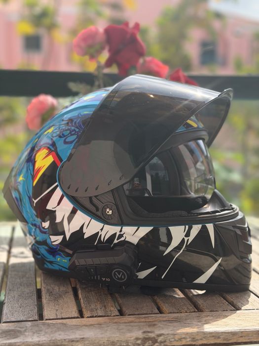 Vendo capacete com intercomunicador