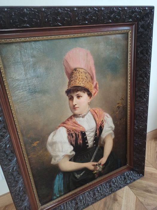 Portret kobiety, Josef Buche, 75*55cm