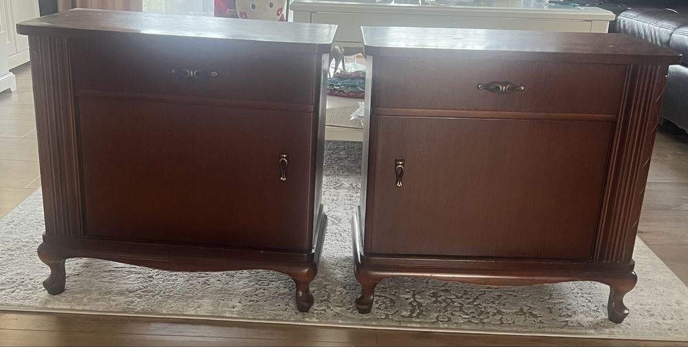 Szafki nocne z drewna komplet 2 szt