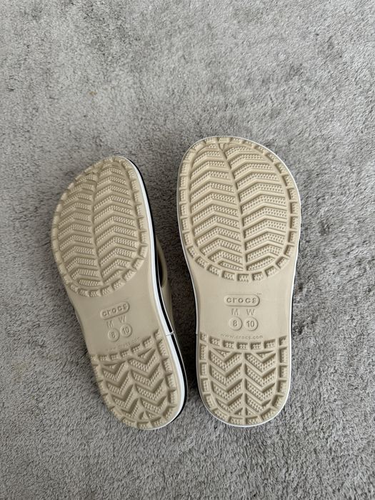 крокси Crocs Bayaband Flip M8- W10 39-40р. (25см) бежеві