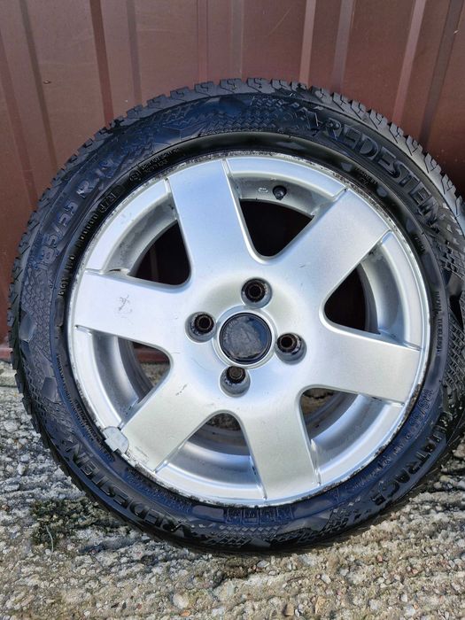 koła opony felgi alufelgi 14 cali VW 4x100 Polo opony 185/55/14 komplet