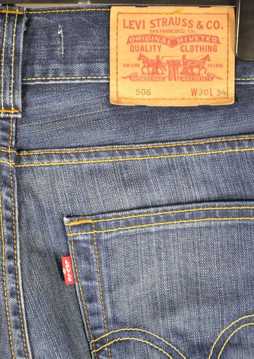 LEVIS 506 Standard Jeans Spodnie Męskie Proste W30 L34 Oryginalne Rare