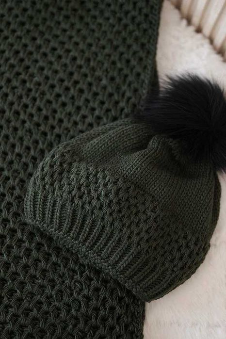 Zimowe komplety damskie czapka komin polska produkcja PLK4