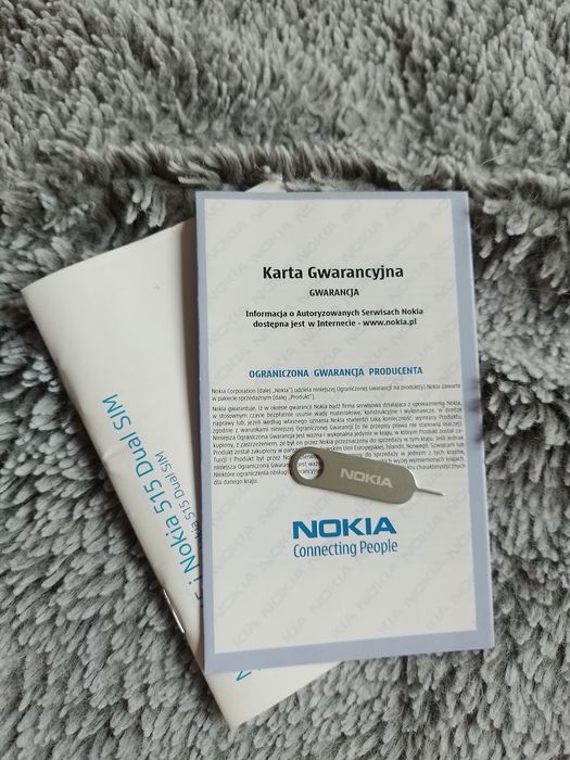 Nokia 515 idealna jak nowa komplet pudełko akcesoria