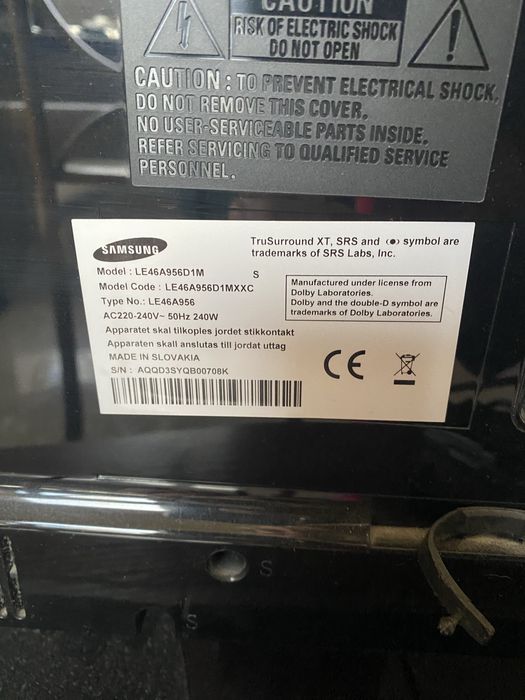 Televisão Samsung 46 Polegadas LE46A956D1M