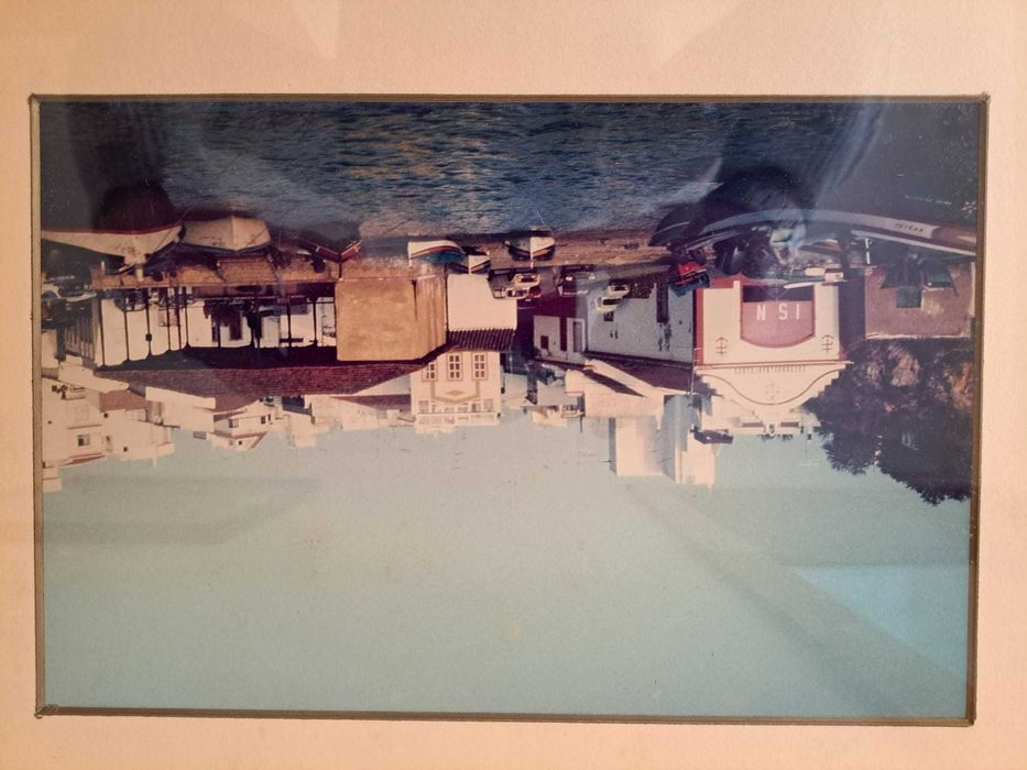 Lote de Fotografias emolduradas Alvor/zona ribeirinha - anos 80