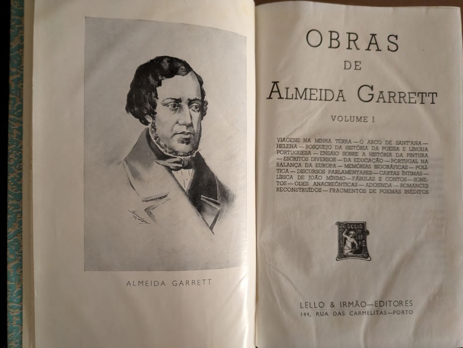 Obras Almeida Garrett - Lello e Irmão "Biblia" 1963