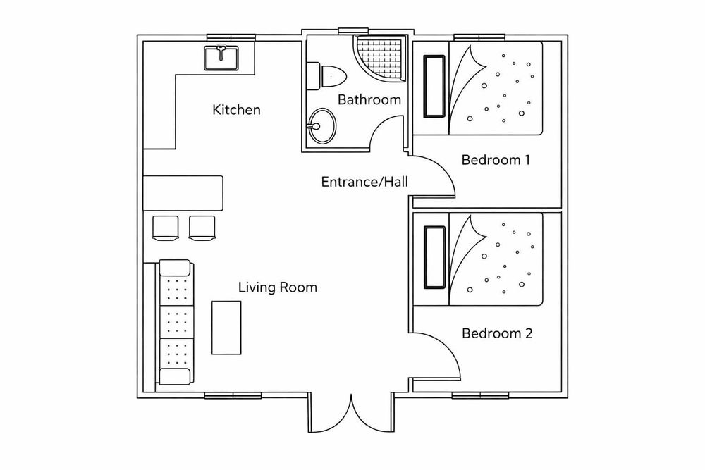 Casa Contentor Modular Expansível Nova - 38m² - T2 - Pronta a Instalar