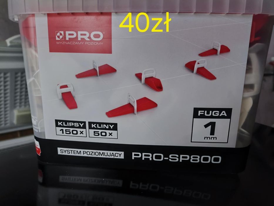 System samopoziomujące do plytek fuga 1 mm