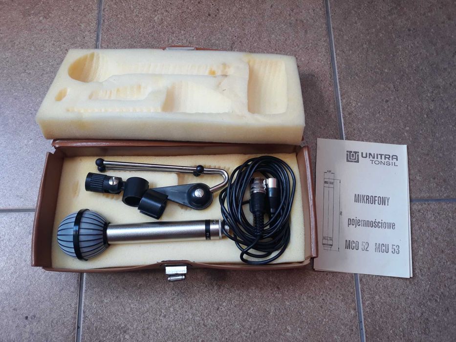 Mikrofon PRL Unitra MCU 53 zabytek