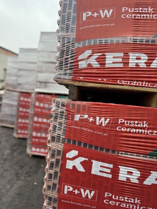 Pustak ceramiczny 25 PW porotherm bloczek beton h+h Glika  Termoton  Keram Leier