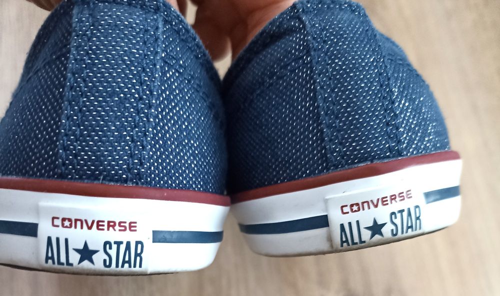 Piękne trampki Converse All Star brokatowe