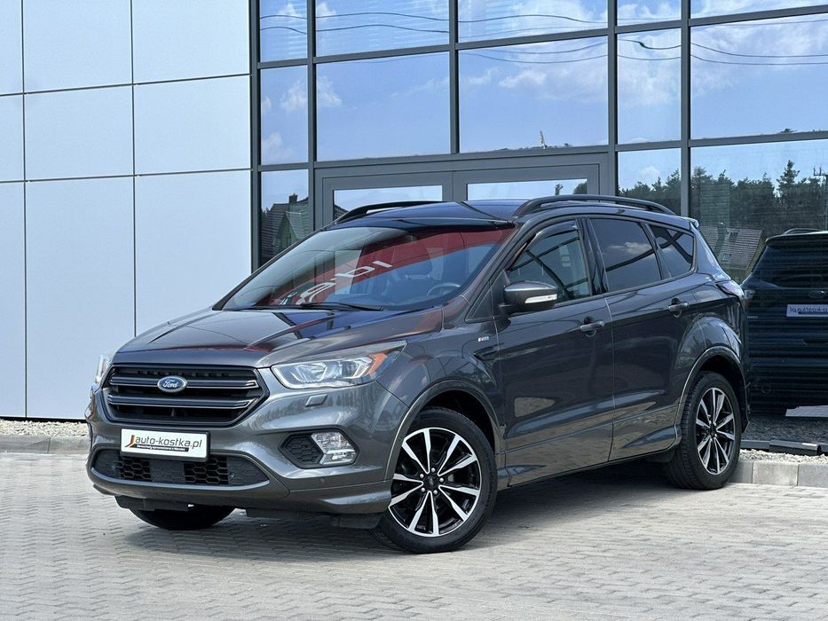 Ford Kuga 8xAlu! 1Ręka, LED, Półskóra Czujniki Asystent Grzane fotele GWARANCJA