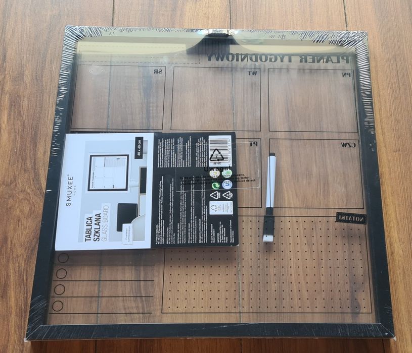 Tablica szklana 40x40 - NOWA