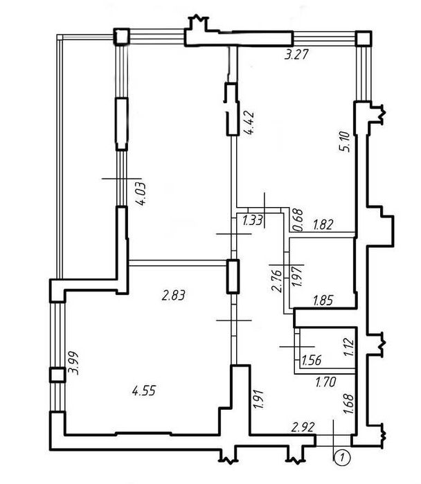 Двокім кв. від ЗАБУДОВНИКА 75,8м.кв ЖК Comfort Hill, ЗДАНИЙ БУДИНОК