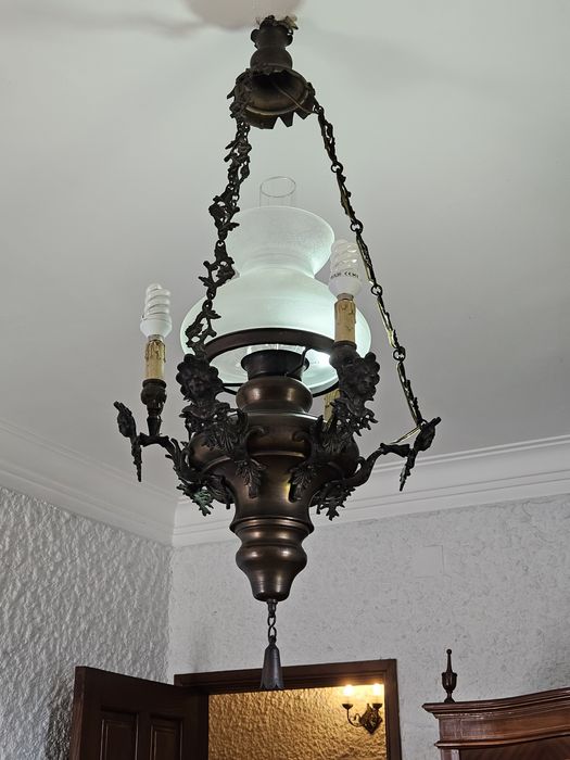 Conjuto Candeeiros Lustre Antigos