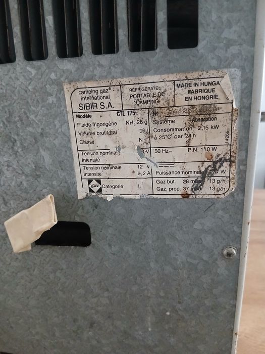 Frigorífico Portátil de Absorção Campingaz Sibir CTL 175 (Trivalente)