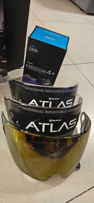 Kask Rucorck Atlas 2.0 Raw Carbon + Cardo Fredcome 4+