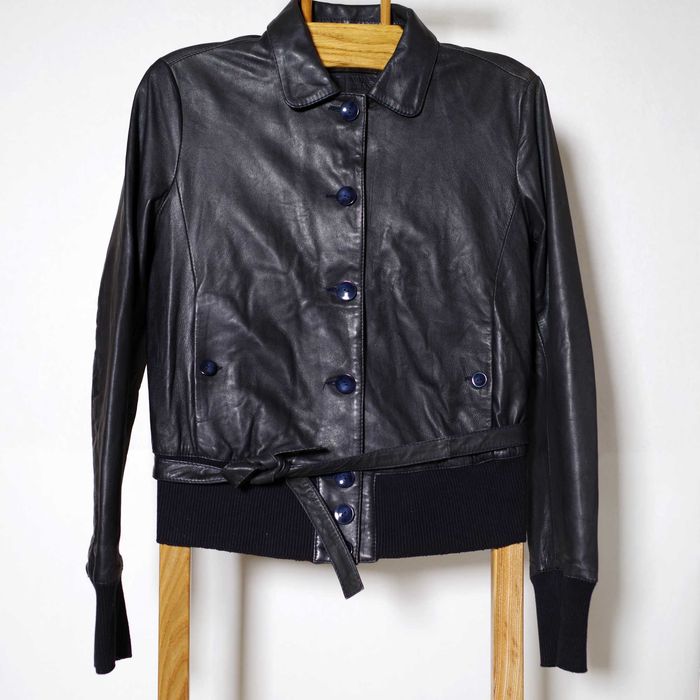 Шкіряна куртка Armani Jeans Leather jacket оригінал М розмір ідеальна