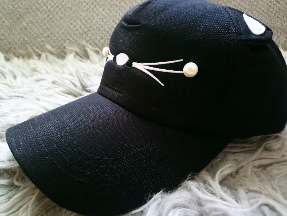 Czapka z daszkiem damska kotek