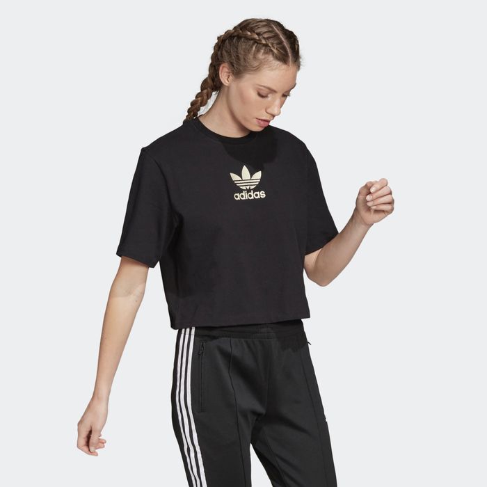 Футболка adidas, топ адидас, укороченная футболка adidas