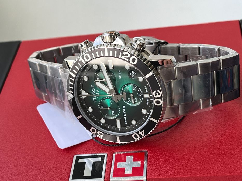 Дайверские часы TISSOT Seastar 1000 (НОВЫЕ) T120417 ремешок, браслет