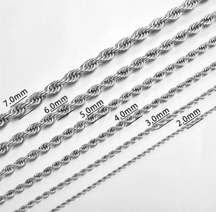 Унісекс ланцюжок з нержавіючої сталі 5 мм 55 см