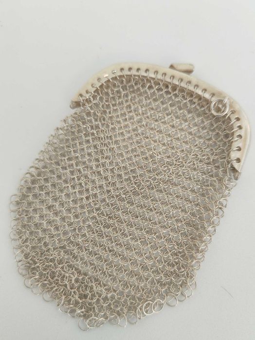 Bolsa porta moedas em Prata