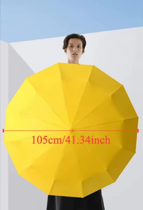 Надміцна автоматична вітрозахисна парасоля/зонтик/зонт/72Bone